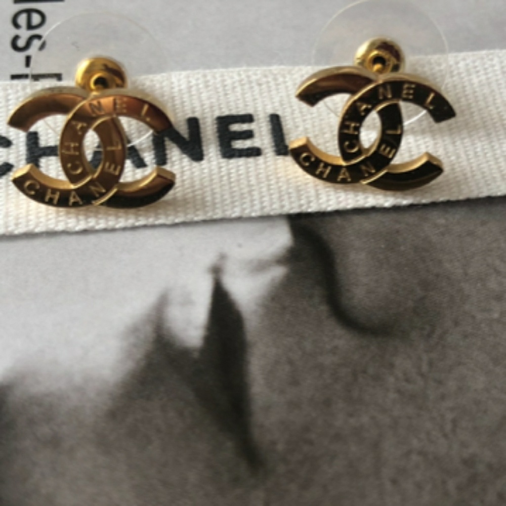 Chanel Classic Double CC Authentic Earrings